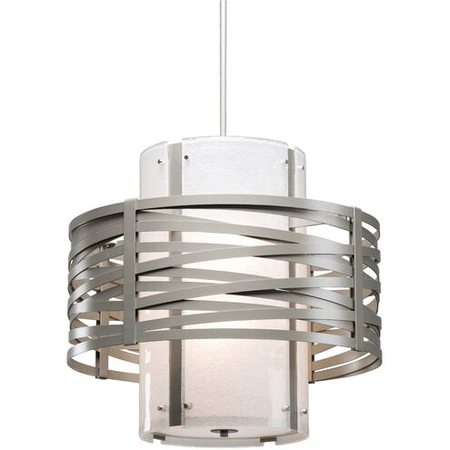 Tempest 1 Light Novel Brass Chandelier Ceiling Light, Double Drum